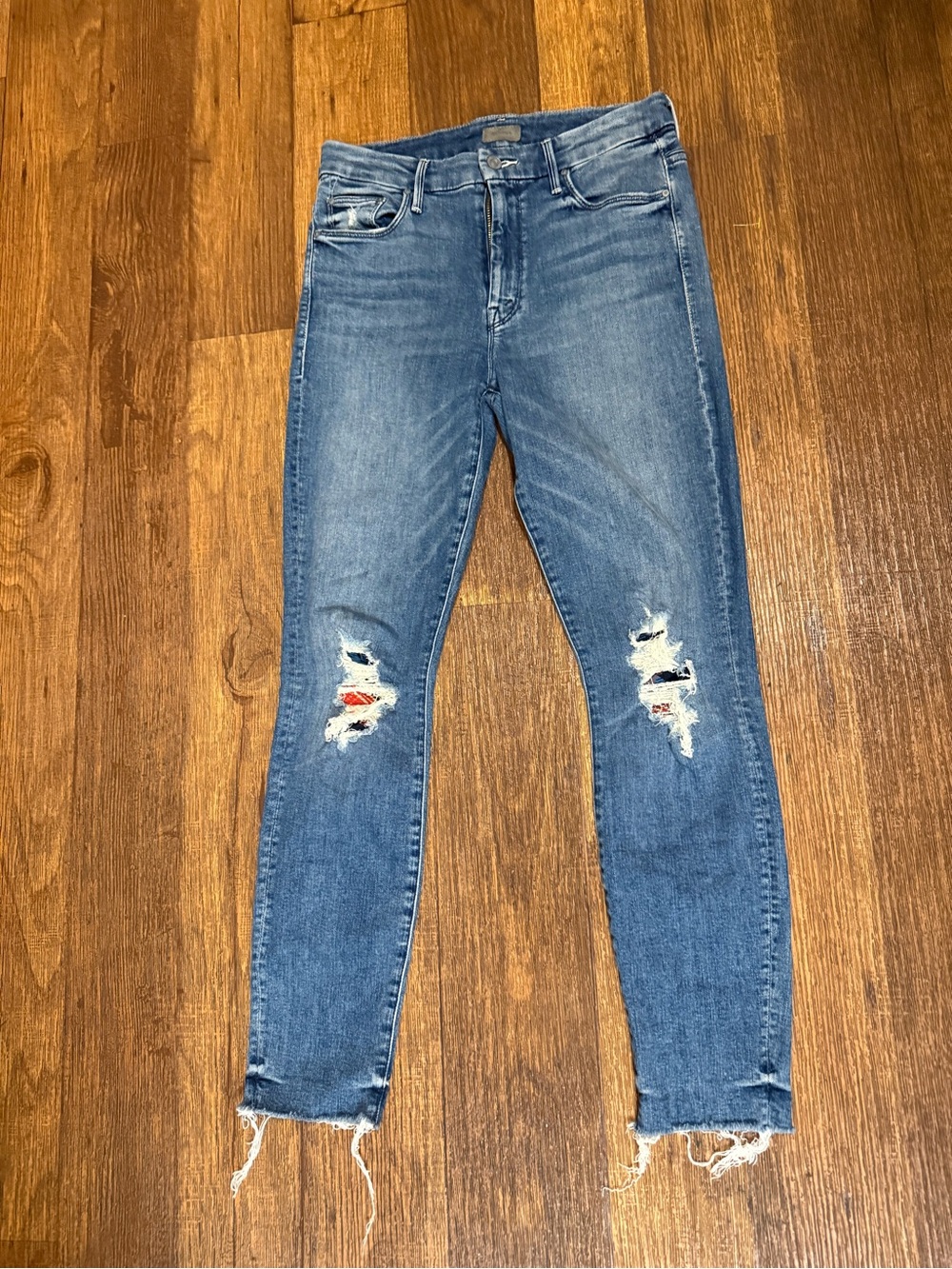 Mother denim cottagecore patchwork elevated basics capsule closet